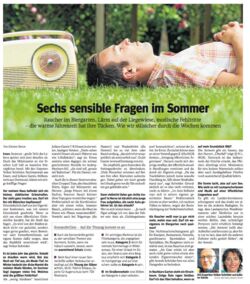 WAZ-Artikel über Sommersünden